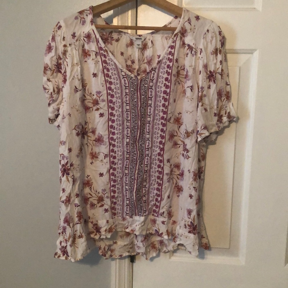 Floral light blouse